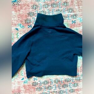 Lululemon Navy Funnel Neck Half Zip Long Scuba